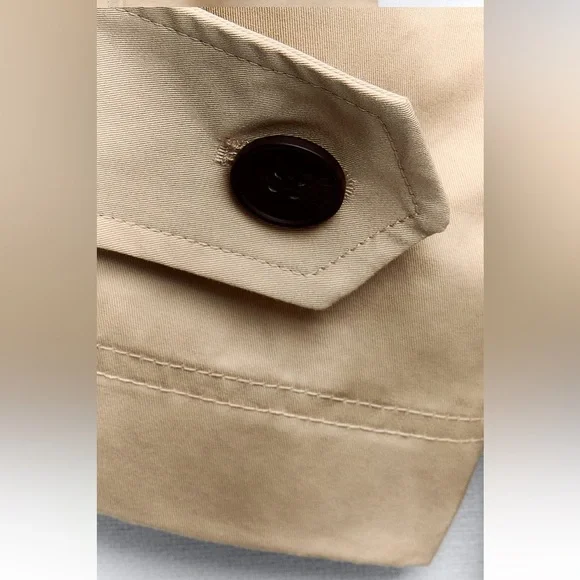 New ZARA Gabardine Trench Coat - Picture 9 of 9